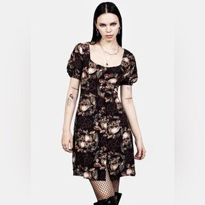 NWT Disturbia Goliath Puff Sleeve Mini Dress